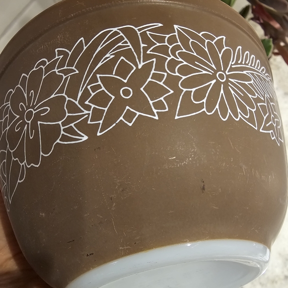 Pyrex Woodland Patterned Mixing Bowls Set 2 1970 Opalware - Picture 8 of 15